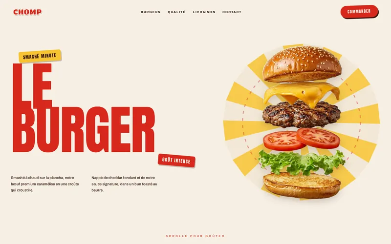 Aperçu du site Chomp, réalisé par Ghassanova SEO